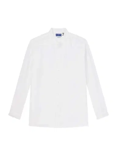 Blue Blue Japan Grandad-Collar Linen Shirt - Men | Thumbnail 1