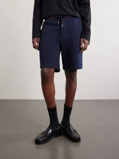 Paul Smith Straight-Leg Striped Cotton-Jersey Shorts - Men | Thumbnail 3