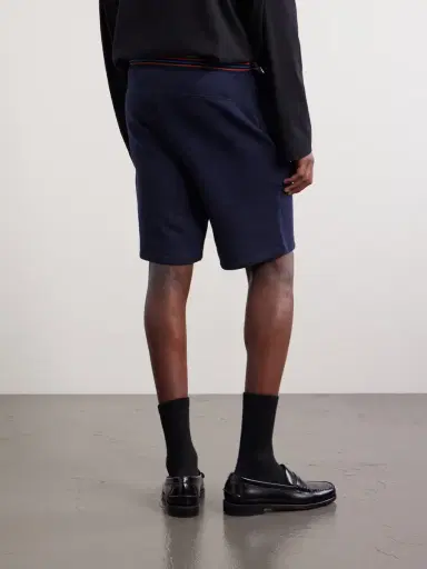 Paul Smith Straight-Leg Striped Cotton-Jersey Shorts - Men | Thumbnail 4