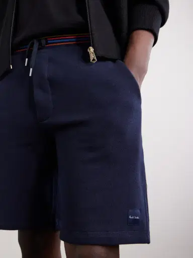 Paul Smith Straight-Leg Striped Cotton-Jersey Shorts - Men | Thumbnail 5