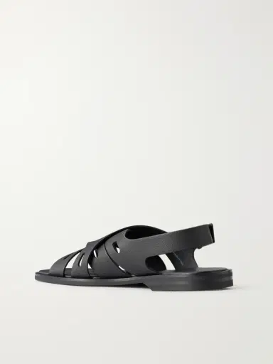 John Lobb Seaford Full-Grain Leather Sandals - Men | Thumbnail 4
