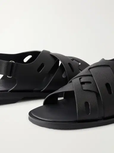 John Lobb Seaford Full-Grain Leather Sandals - Men | Thumbnail 5