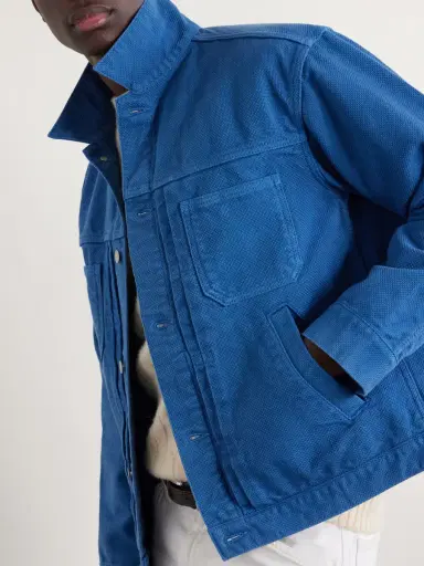 Blue Blue Japan Textured-Cotton Jacket - Men | Thumbnail 5