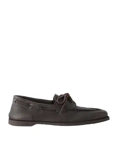 John Lobb Foil Full-Grain Leather Boat Shoes - Men | Thumbnail 1