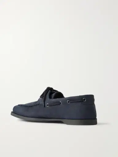 John Lobb Foil Nubuck Boat Shoes - Men | Thumbnail 4 John Lobb Foil Nubuck Boat Shoes - Men | Thumbnail 4