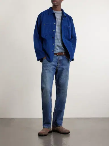 Blue Blue Japan Textured-Cotton Overshirt - Men | Thumbnail 2