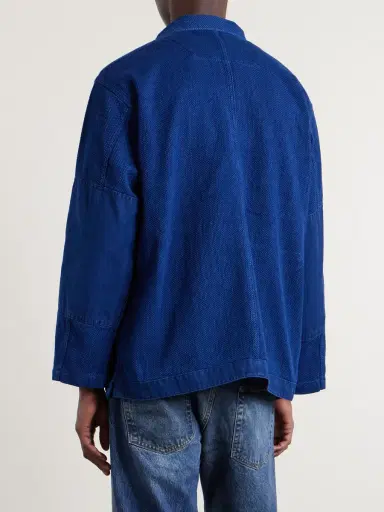 Blue Blue Japan Textured-Cotton Overshirt - Men | Thumbnail 4