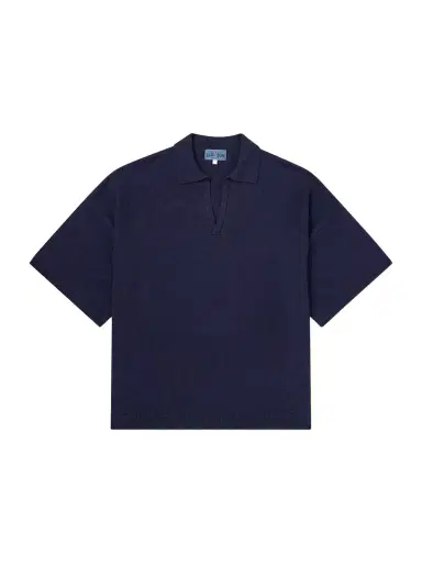 Blue Blue Japan Knitted Polo Shirt - Men | Thumbnail 1 Blue Blue Japan Knitted Polo Shirt - Men | Thumbnail 1