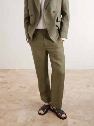 John Lobb Seaford Full-Grain Leather Sandals - Men | Thumbnail 2