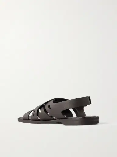 John Lobb Seaford Full-Grain Leather Sandals - Men | Thumbnail 4
