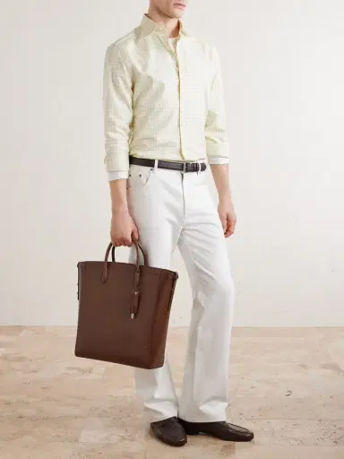 dunhill Century 33 Patina-Leather Tote Bag - Men | Thumbnail 2