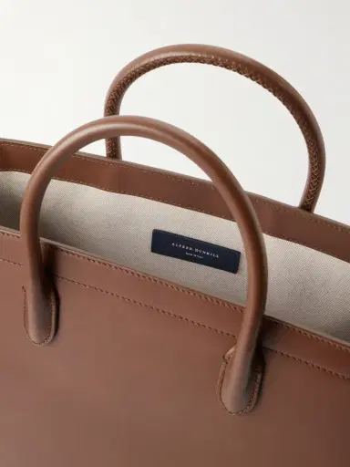 dunhill Century 33 Patina-Leather Tote Bag - Men | Thumbnail 6
