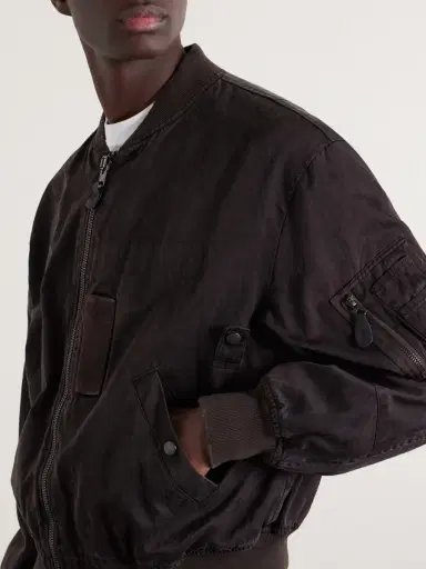 A.PRESSE B-15C Cotton and Silk-Blend Bomber Jacket - Men | Thumbnail 5 A.PRESSE B-15C Cotton and Silk-Blend Bomber Jacket - Men | Thumbnail 5