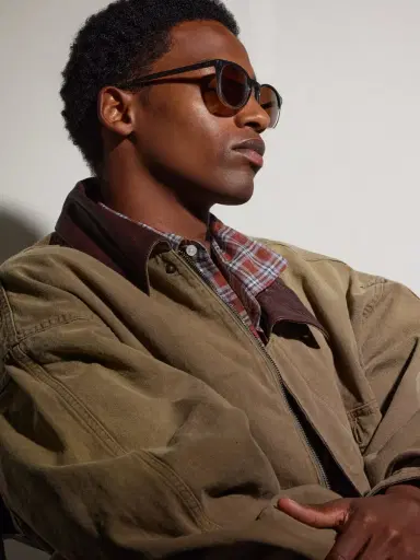 Oliver Peoples Finley Esq. Round-Frame Acetate Sunglasses - Men | Thumbnail 2 Oliver Peoples Finley Esq. Round-Frame Acetate Sunglasses - Men | Thumbnail 2