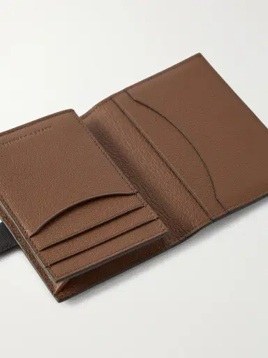 dunhill Alfred Business Card Case Patina-Leather Cardholder - Men | Thumbnail 4