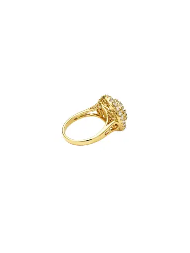 Wish Fine Jewelry 0.73ct Diamond 18K Gold Halo Ring | Thumbnail 2 Wish Fine Jewelry 0.73ct Diamond 18K Gold Halo Ring | Thumbnail 2