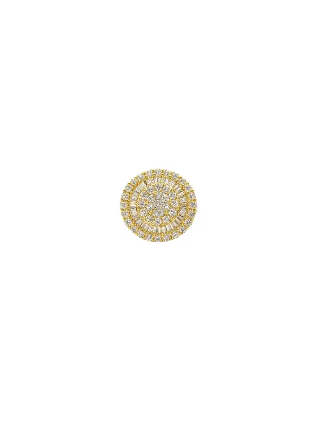 Wish Fine Jewelry 0.73ct Diamond 18K Gold Halo Ring