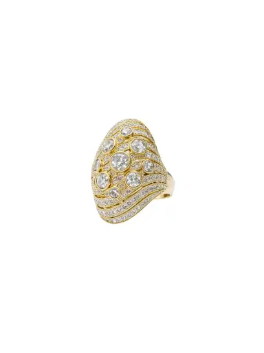 Wish Fine Jewelry 2.83ct Diamond 18K Gold Pave Ring | Thumbnail 2 Wish Fine Jewelry 2.83ct Diamond 18K Gold Pave Ring | Thumbnail 2