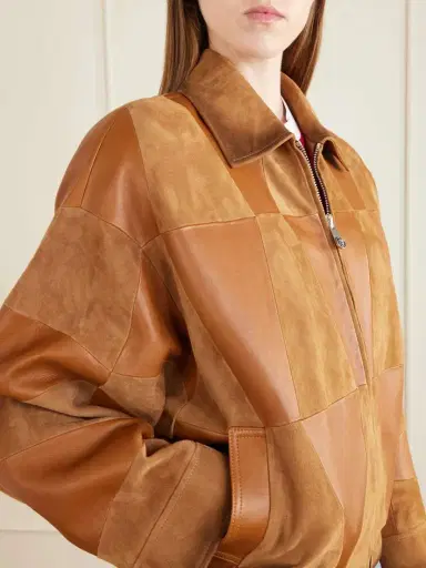 Versace Paneled Leather Jacket | Thumbnail 5