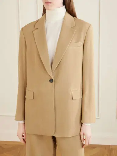 The Row Ezri Silk Blazer | Thumbnail 3 The Row Ezri Silk Blazer | Thumbnail 3
