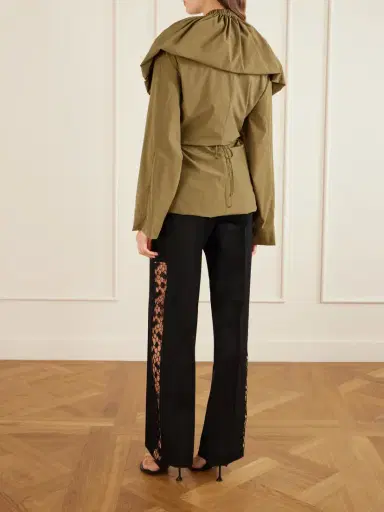 Sharon Wauchob Sata Draped Gathered Silk-blend Wrap Blouse | Thumbnail 3