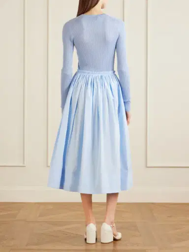 Gabriela Hearst Shiva Gathered Cotton-poplin Maxi Skirt | Thumbnail 3