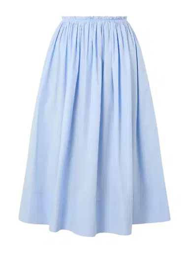 Gabriela Hearst Shiva Gathered Cotton-poplin Maxi Skirt | Thumbnail 1