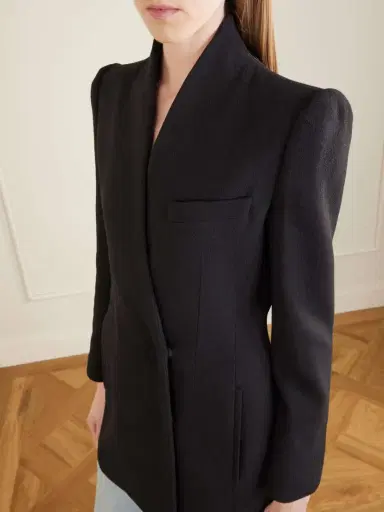 Valentino Garavani Double-breasted Wool-crepe Blazer | Thumbnail 4