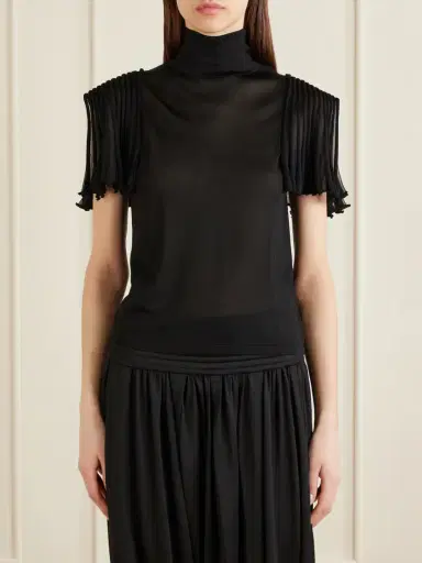 Alaïa Cropped Jersey Top | Thumbnail 3 Alaïa Cropped Jersey Top | Thumbnail 3