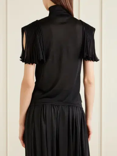 Alaïa Cropped Jersey Top | Thumbnail 4 Alaïa Cropped Jersey Top | Thumbnail 4