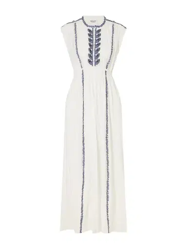 Marant Étoile Liviane Embroidered Cotton Maxi Dress | Thumbnail 1 Marant Étoile Liviane Embroidered Cotton Maxi Dress | Thumbnail 1