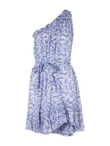Marant Étoile Estella Floral-print Organic Cotton Mini Dress | Thumbnail 1 Marant Étoile Estella Floral-print Organic Cotton Mini Dress | Thumbnail 1