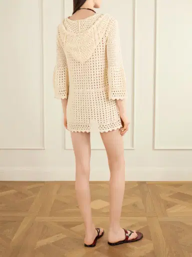 Marant Étoile Zelnie Crocheted Cotton-blend Mini Dress | Thumbnail 3