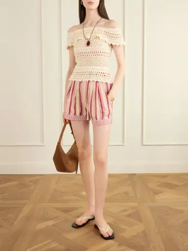 Marant Étoile Zaelle Crocheted Cotton-blend Top | Thumbnail 2