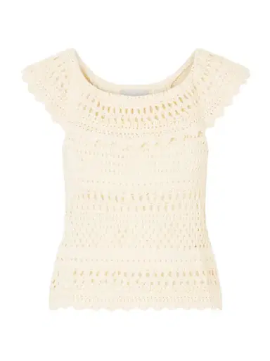 Marant Étoile Zaelle Crocheted Cotton-blend Top | Thumbnail 1