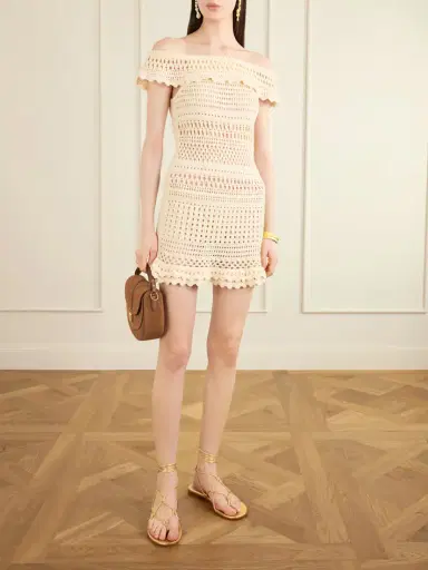 Marant Étoile Zoa Crocheted Cotton-blend Mini Dress | Thumbnail 2
