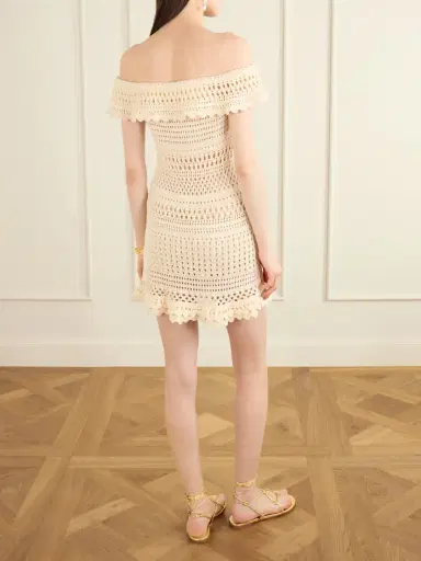 Marant Étoile Zoa Crocheted Cotton-blend Mini Dress | Thumbnail 3