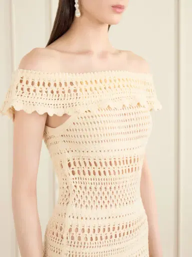 Marant Étoile Zoa Crocheted Cotton-blend Mini Dress | Thumbnail 4