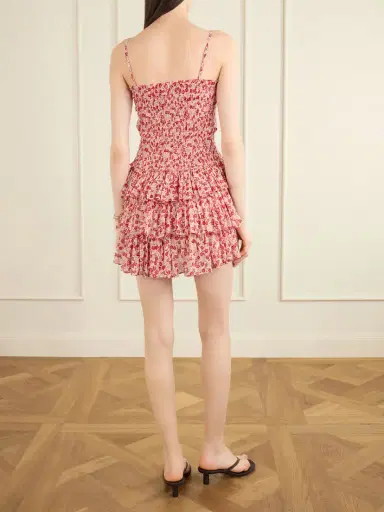 Marant Étoile Elodie Floral-print Ruffled Organic Cotton Mini Dress | Thumbnail 3