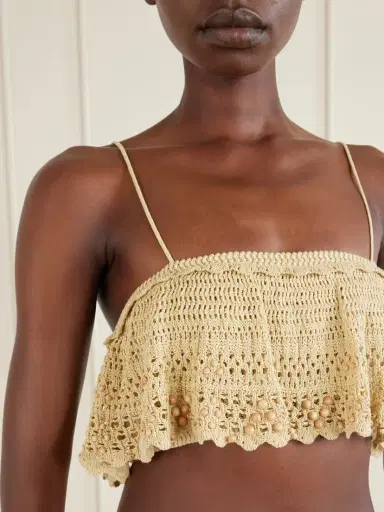 Isabel Marant Oraviel Crocheted Embellished Cotton-blend Tank | Thumbnail 4 Isabel Marant Oraviel Crocheted Embellished Cotton-blend Tank | Thumbnail 4