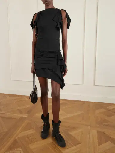 Isabel Marant Janick Draped Cotton-jersey Mini Dress | Thumbnail 2