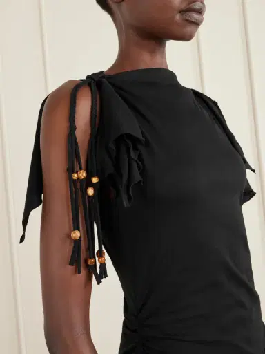 Isabel Marant Janick Draped Cotton-jersey Mini Dress | Thumbnail 4