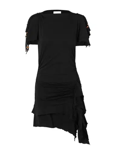 Isabel Marant Janick Draped Cotton-jersey Mini Dress | Thumbnail 1