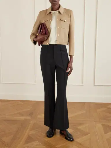 Nili Lotan Edna Cropped Wool-gabardine Jacket | Thumbnail 2 Nili Lotan Edna Cropped Wool-gabardine Jacket | Thumbnail 2