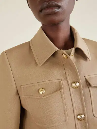 Nili Lotan Edna Cropped Wool-gabardine Jacket | Thumbnail 5 Nili Lotan Edna Cropped Wool-gabardine Jacket | Thumbnail 5