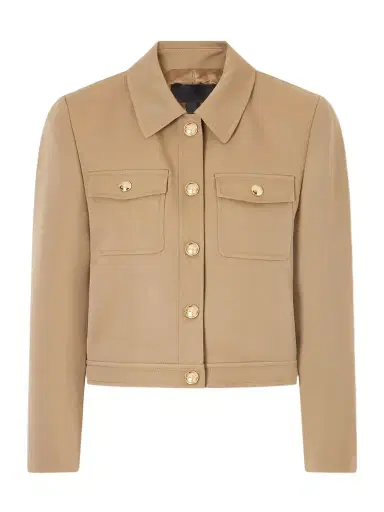 Nili Lotan Edna Cropped Wool-gabardine Jacket | Thumbnail 1 Nili Lotan Edna Cropped Wool-gabardine Jacket | Thumbnail 1