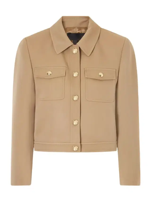 Edna Cropped Wool-gabardine Jacket
