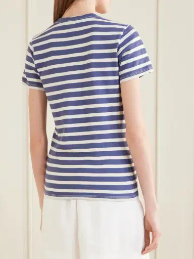 Nili Lotan Lana Striped Cotton T-shirt | Thumbnail 4 Nili Lotan Lana Striped Cotton T-shirt | Thumbnail 4