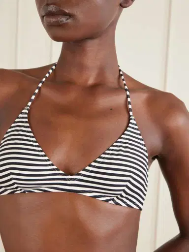 Nili Lotan Striped Triangle Bikini Top | Thumbnail 4 Nili Lotan Striped Triangle Bikini Top | Thumbnail 4