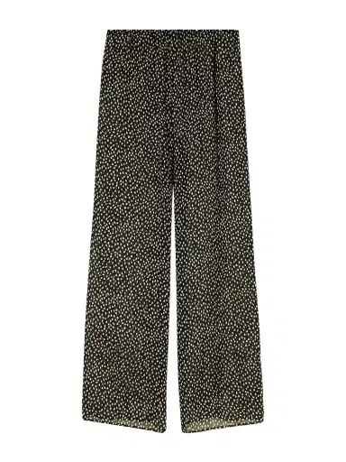 Nili Lotan Polka-dot Silk Straight-leg Pants | Thumbnail 1